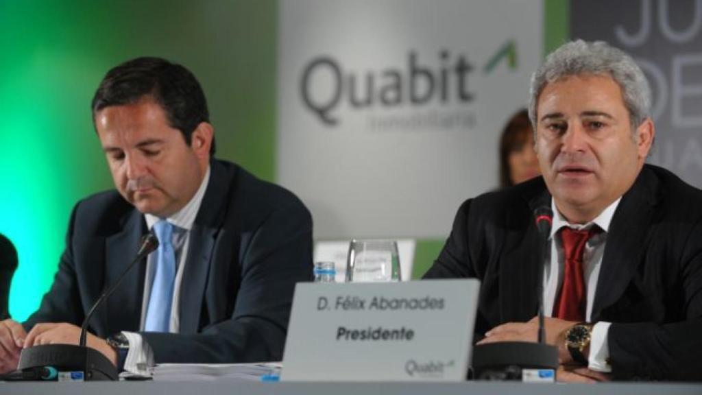 A la derecha, Félix Abánades, presidente de la inmobiliaria Quabit.