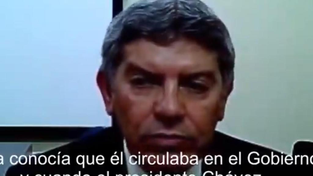 El expresidente de Odebrecht-Venezuela, Euzenando Acevedo, durante su declaración.