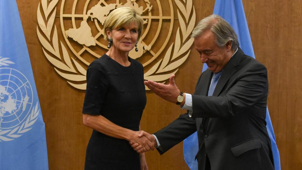 Julie Bishop, la ministra de Defensa australiana