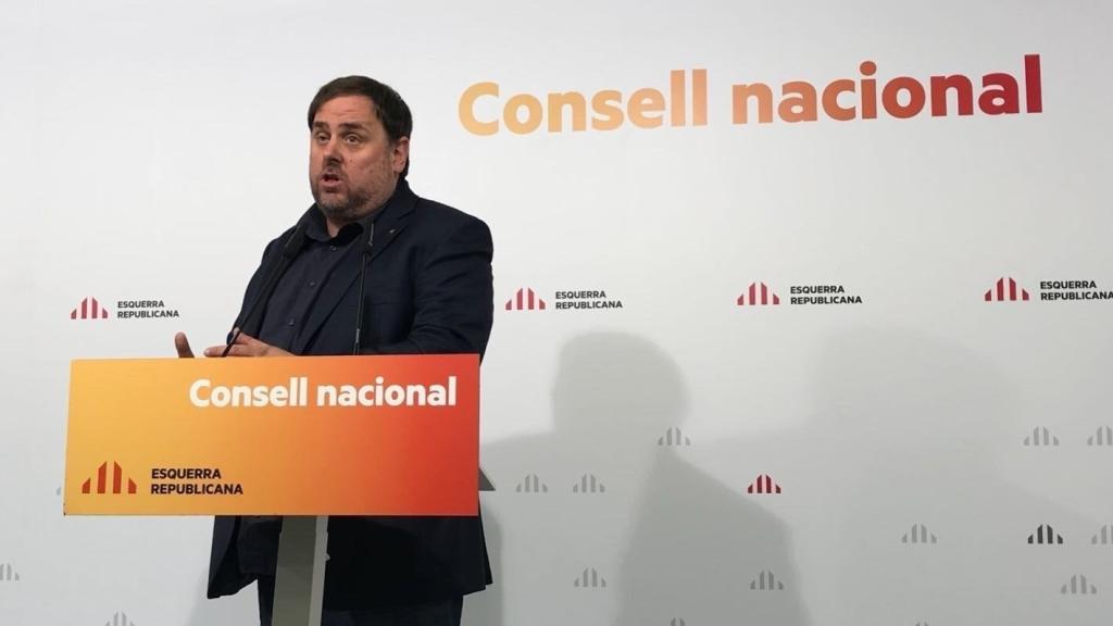 Junqueras interviene en el congreso nacional de ERC
