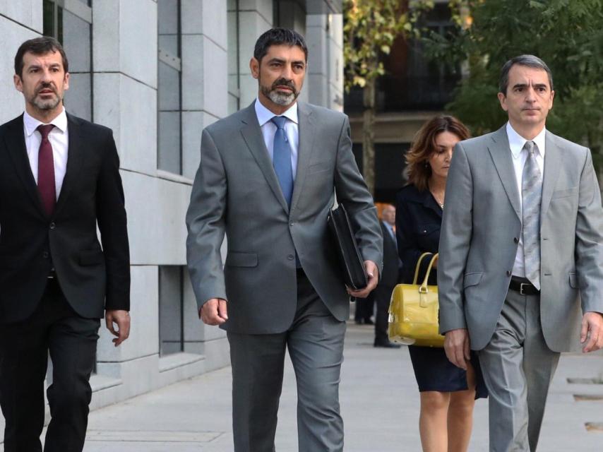 Trapero, a su llegada a la Audiencia Nacional.