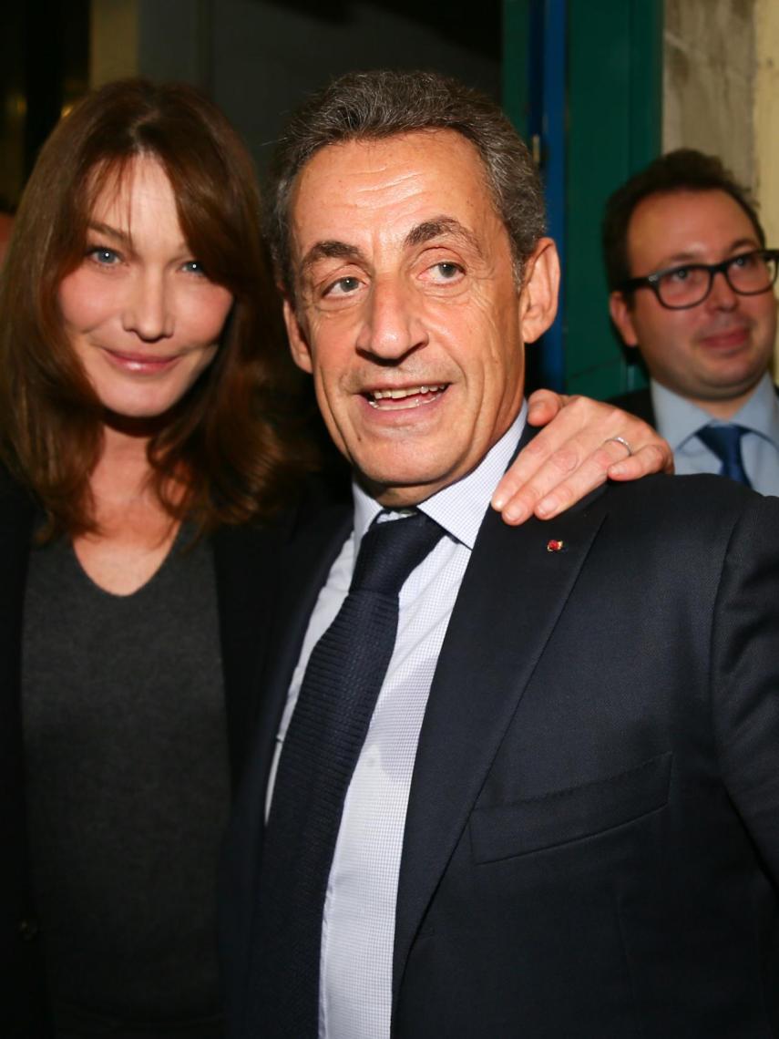 Carla Bruni y Nicolás Sarcozy, el otoño pasado.
