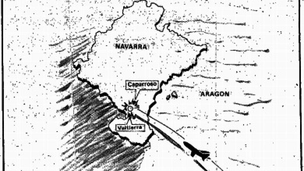 Lugar del siniestro publicado en el Diario de Navarra en la fecha del accidente.
