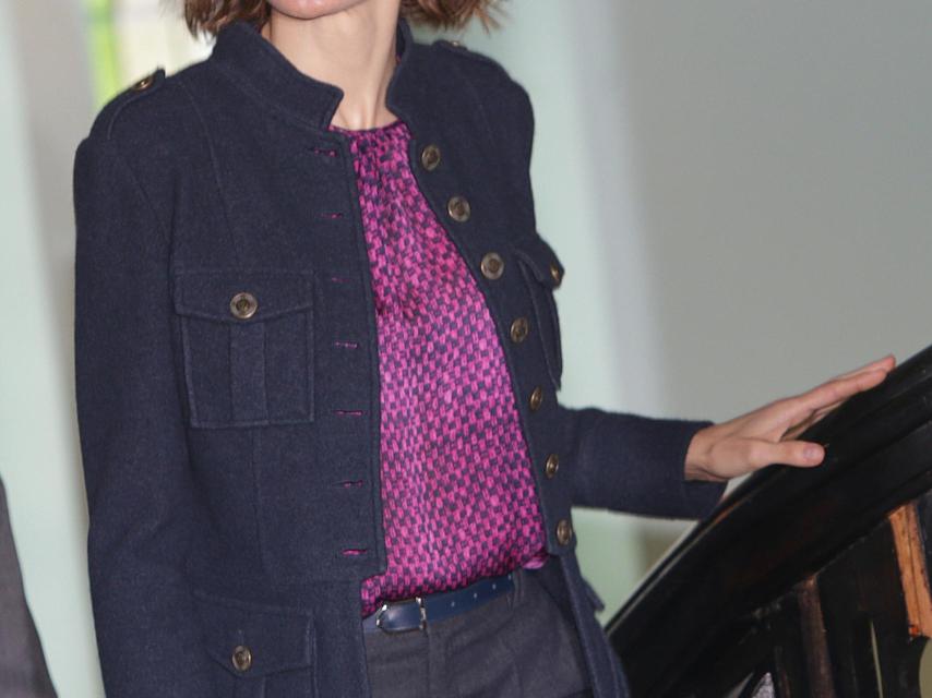 Letizia, durante el premio al pueblo ejemplar a Colombres.