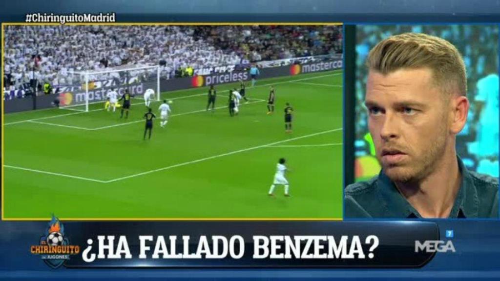 Jota, en El Chiringuito. Foto: Twitter (@elchiringuitotv)