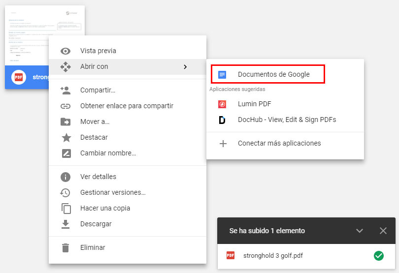 editar documento pdf con google drive google docs