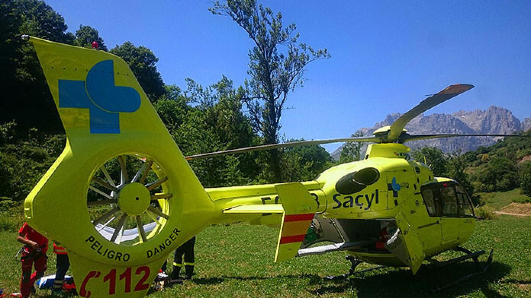 Helicóptero del Sacyl