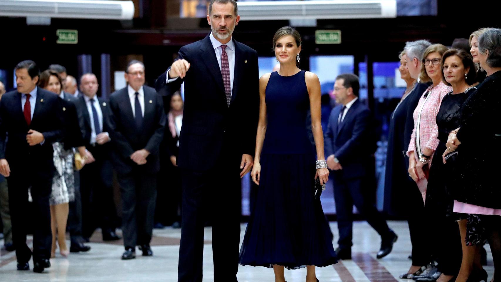 La reina Letizia en el concierto previo a los premios Princesa de Asturias