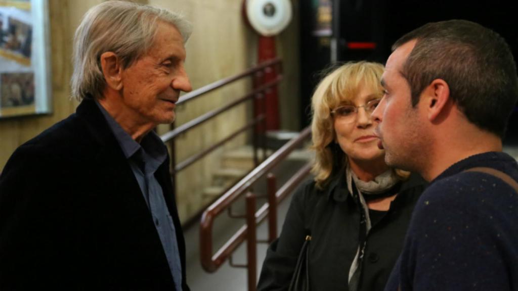 Juan Sánchez -derecha- junto a Basilio Martín Patino