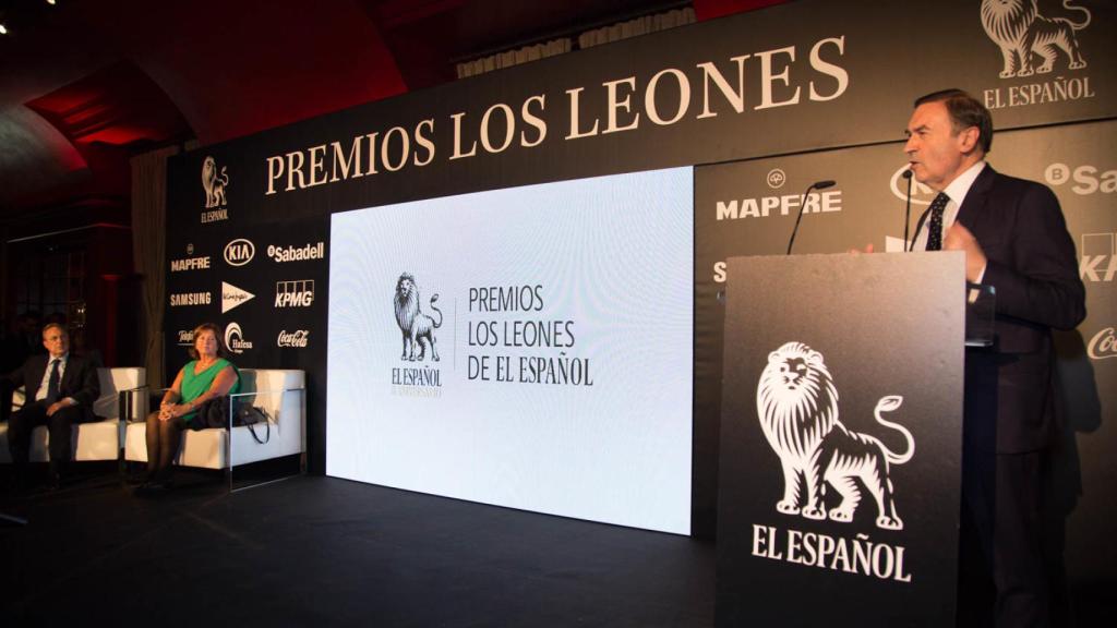Pedro J. Ramírez, director y presidente de EL ESPAÑOL durante la entrega de los premios.