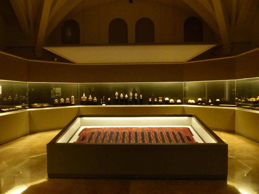 La sala del tesoro en el museo madrileño.