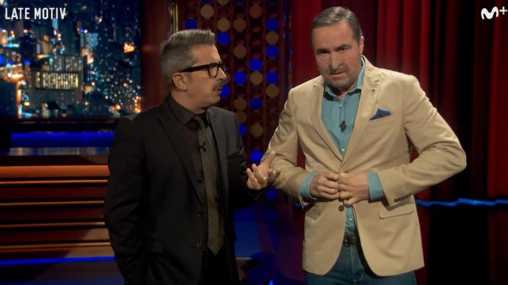 Buenafuente junto a Raúl Pérez.