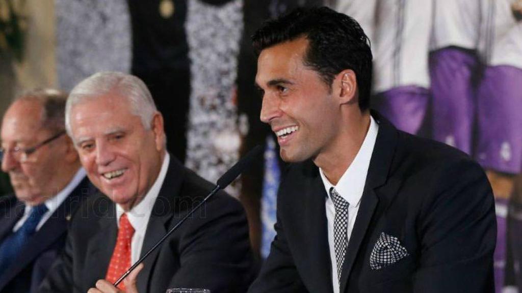 Arbeloa, en un acto del Real Madrid
