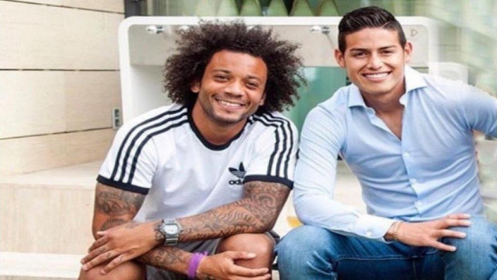Marcelo y James. Foto: Twitter (@MarceloM12)