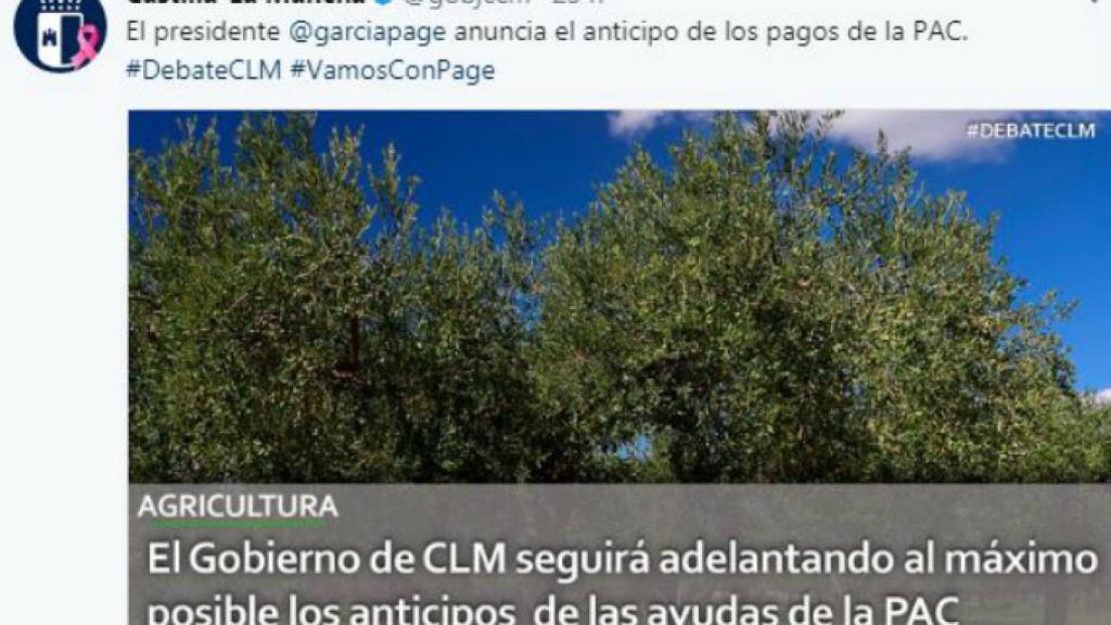 Uno de los tuits a los que se refiere el PP