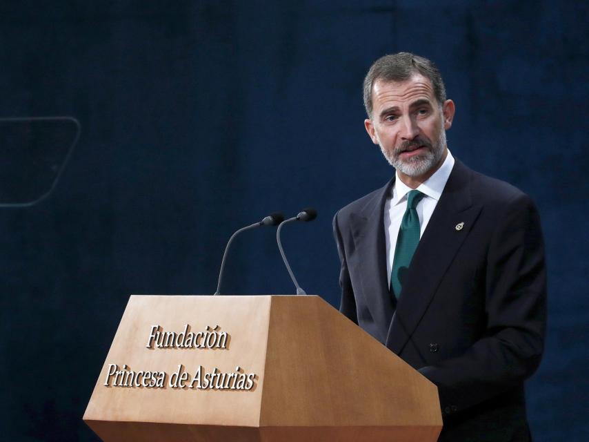 El Rey, durante su discurso en el teatro Campoamor
