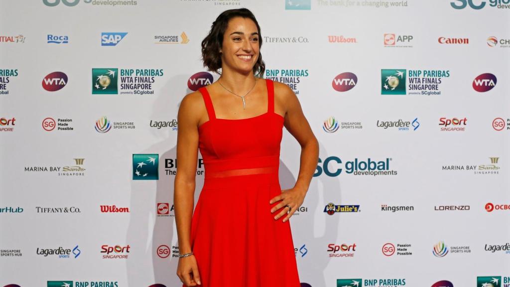 Garcia, posando ante los medios gráficos en la gala de la Copa de Maestras.