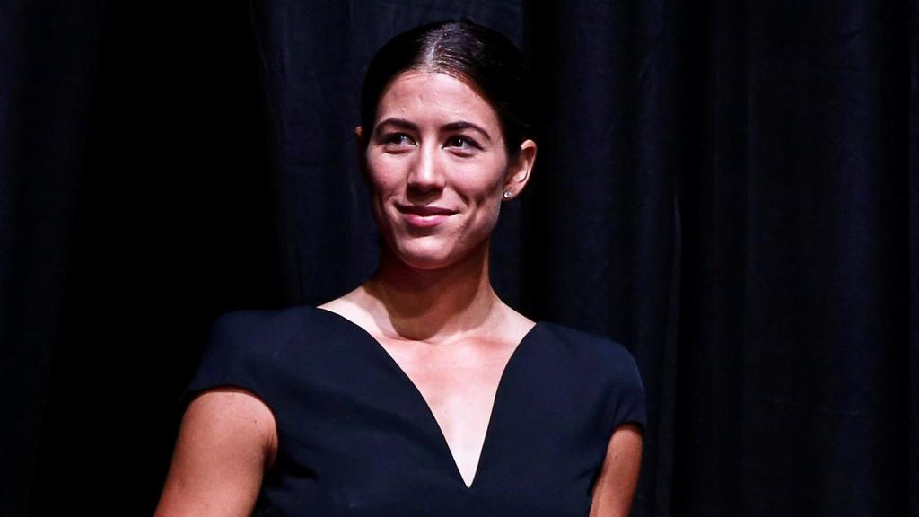 Muguruza, durante la gala de presentación de la Copa de Maestras.
