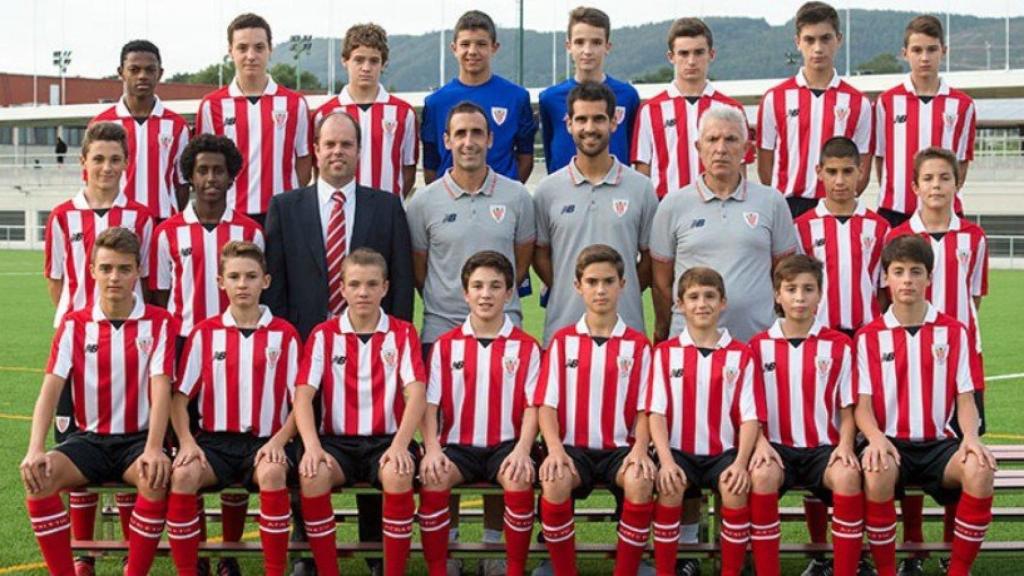 Jugadores de la cantera del Athletic. Foto athletic-club.eus
