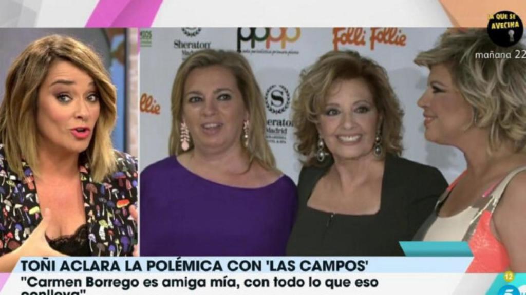 Toñi Moreno se arrepiente de sus palabras hacia las Campos