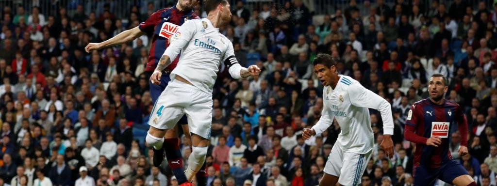 Sergio Ramos durante el Real Madrid - Eibar.