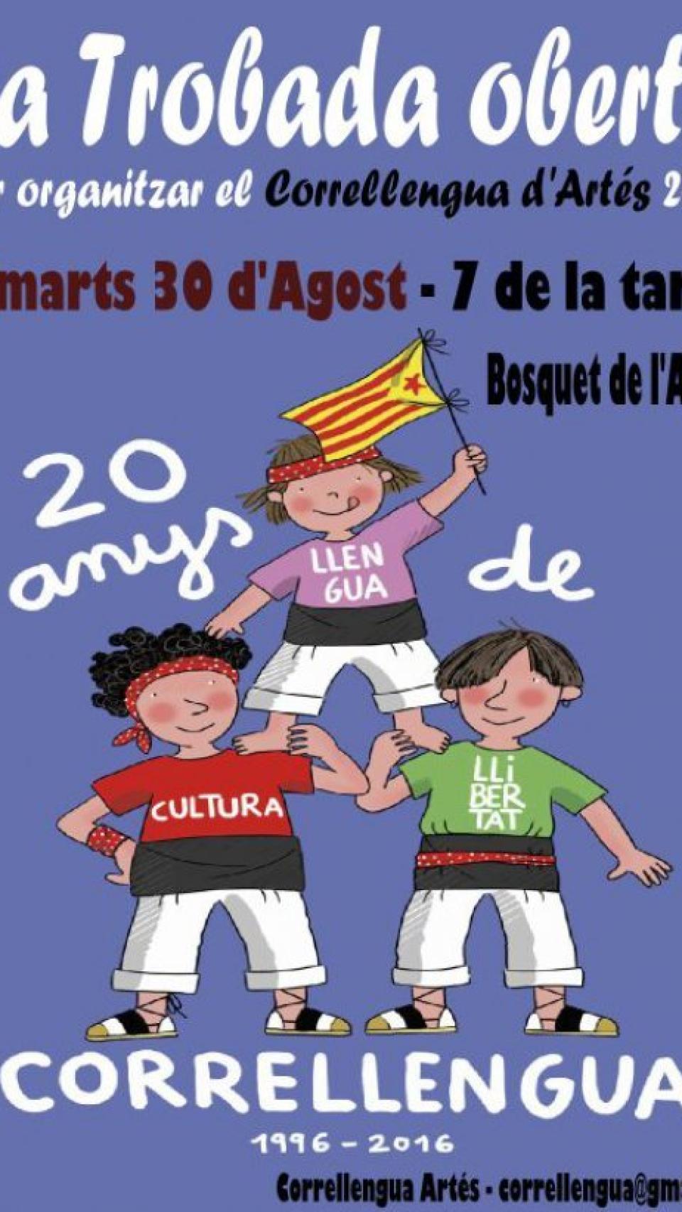 Cartel que anuncia Correllengua.