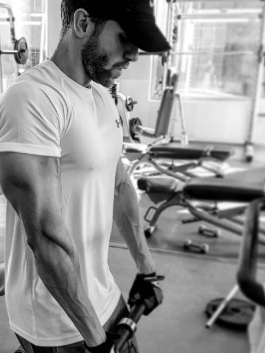 Pablo, en una sesión de gimnasio.