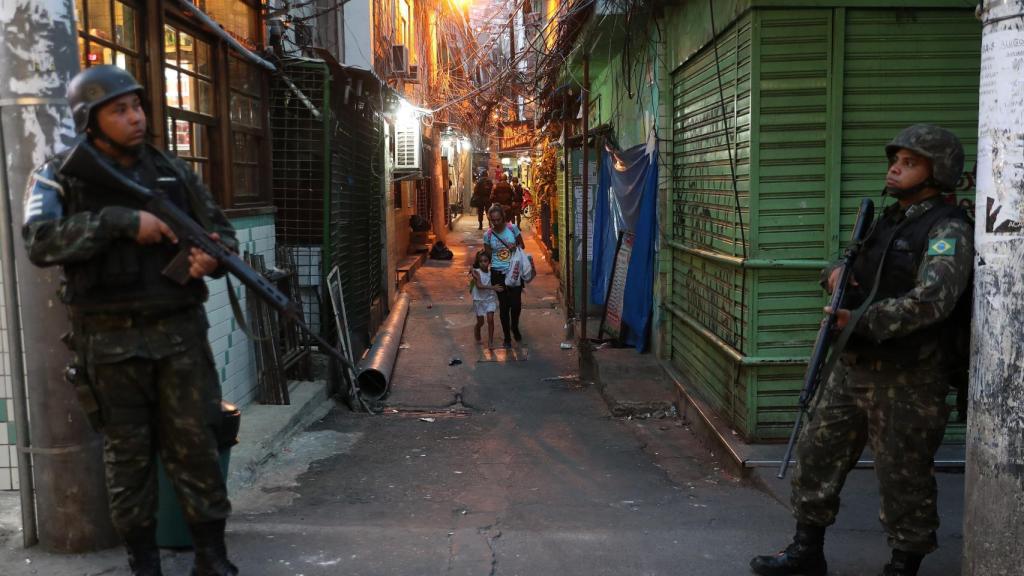 La favela de Rocinha, militarizada desde septiembre.
