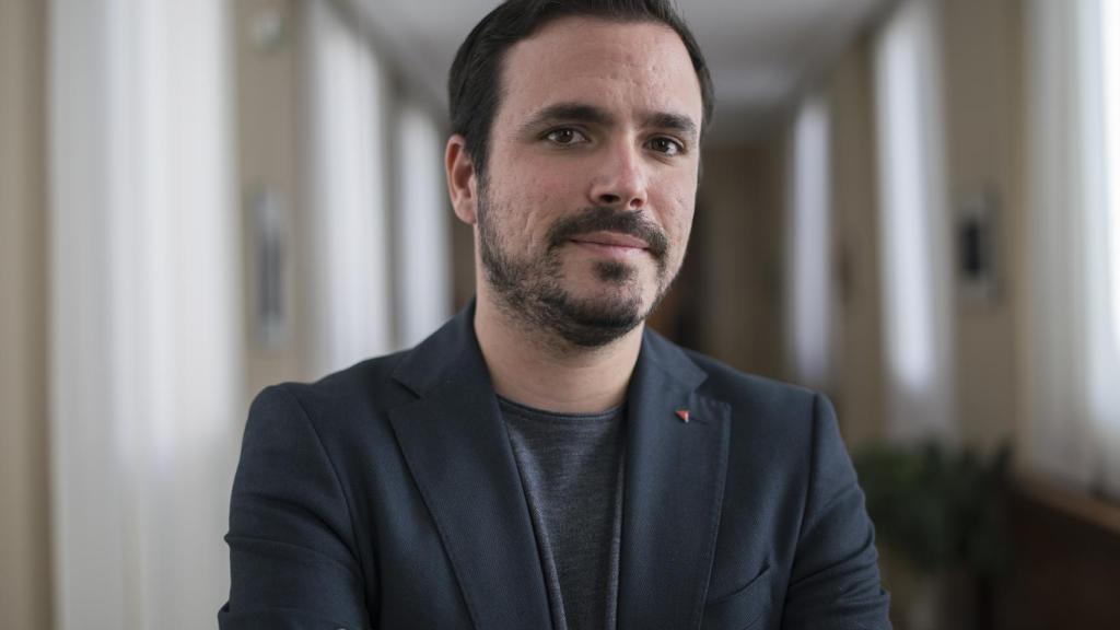 Garzón, fotografiado en la sala Lázaro Dou, donde saltaron por los aires las negociaciones para un Gobierno alternativo a Rajoy.