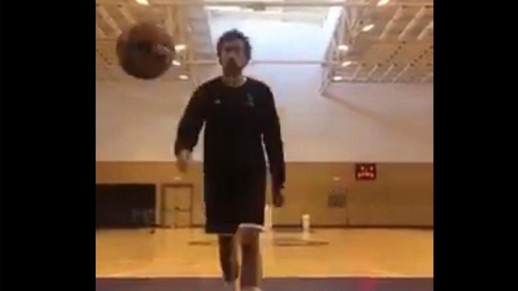 Sergio Llull y sus primeras canastas