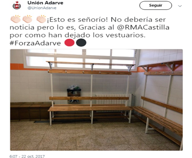 Tweet del Unión Adarve