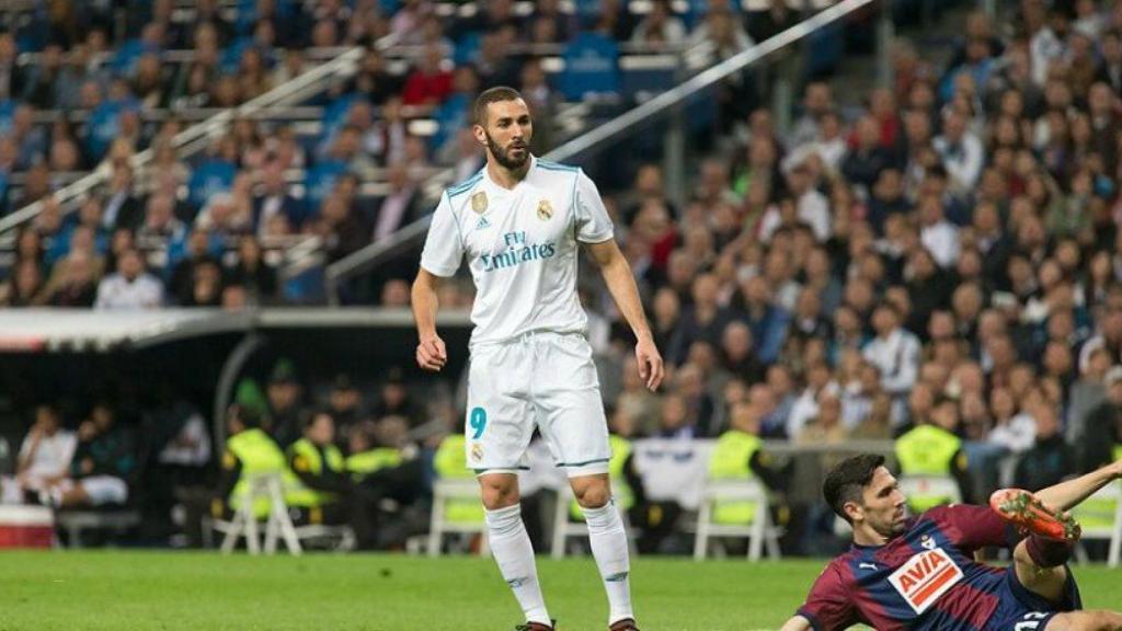 Karim Benzema, en el Bernabéu. Foto: Pedro Rodríguez / El Bernabéu