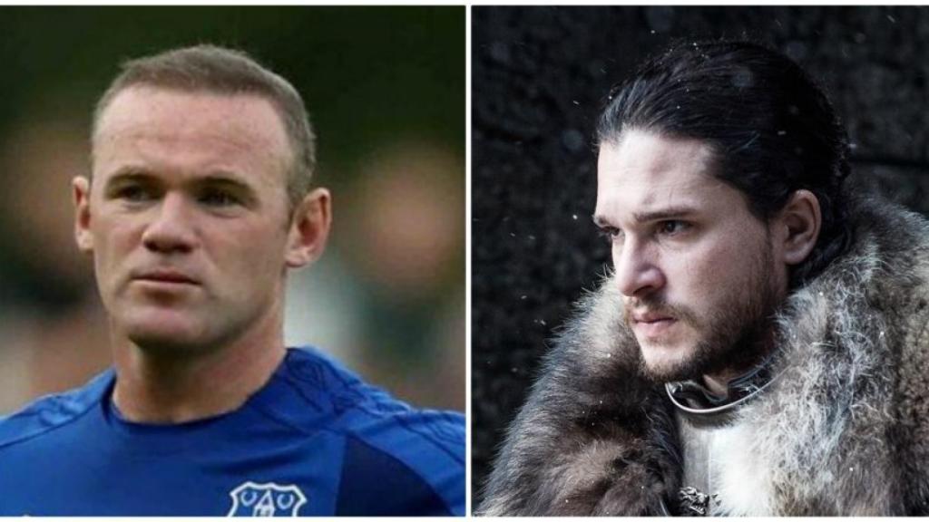 Wayne Rooney y Jon Nieve | Foto: evertonfc.com y hbo.com