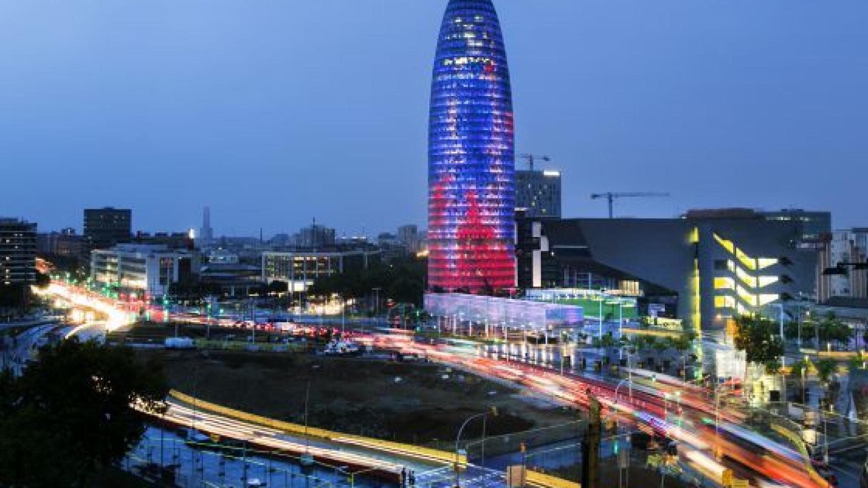 La Torre Agbar en una foto de archivo.