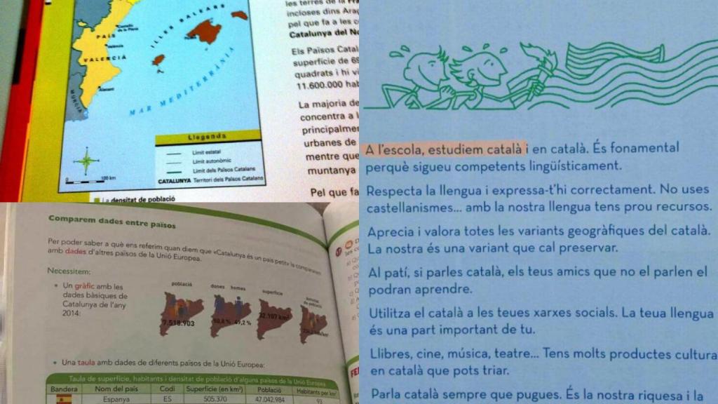 Ejemplos del adoctrinamiento en comunidades como Valencia y Baleares.