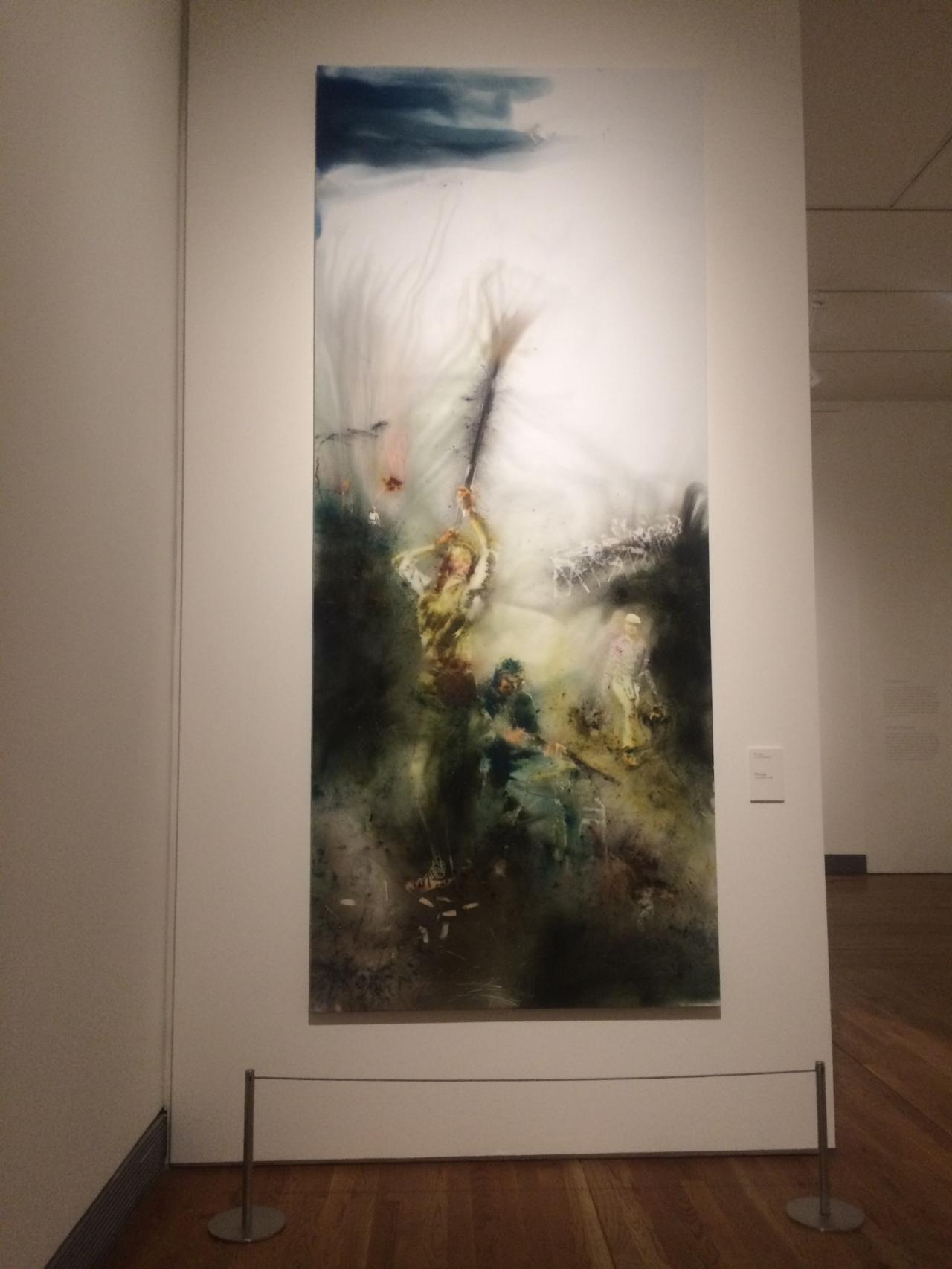 El cuadro titulado La caza, en sala.