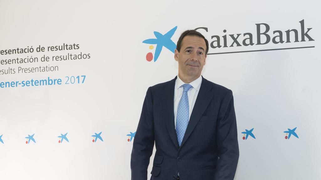 Gonzalo Gortázar, consejero delegado de CaixaBank, en la presentación de resultados del tercer trimestre de 2017.