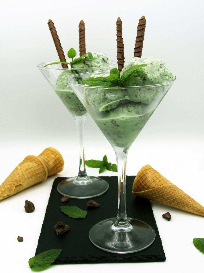 Helado de menta