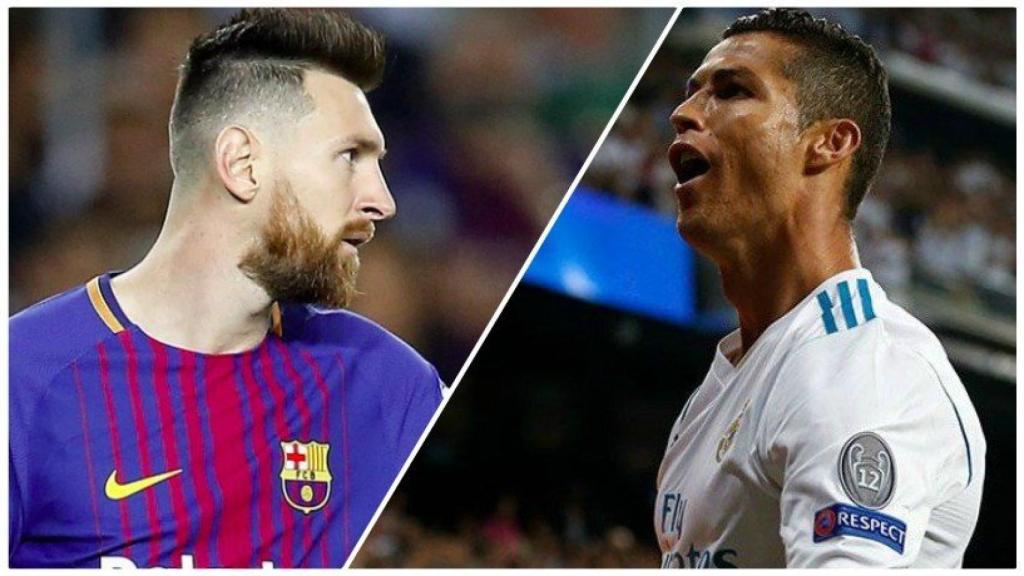 Messi se arrodilla a Cristiano