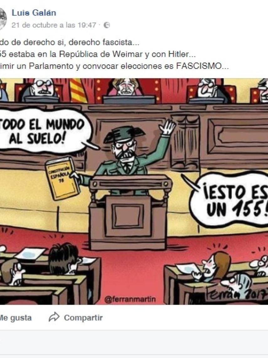 Uno de los mensajes difundidos por el yihadista detenido.