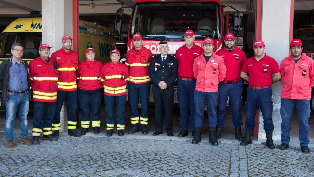 La corporación de bomberos de Seia.
