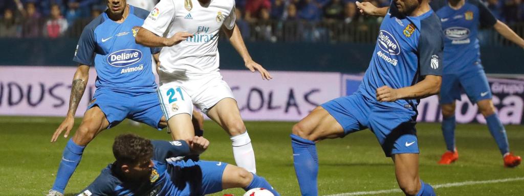 Borja Mayoral en el Fuenlabrada - Real Madrid.