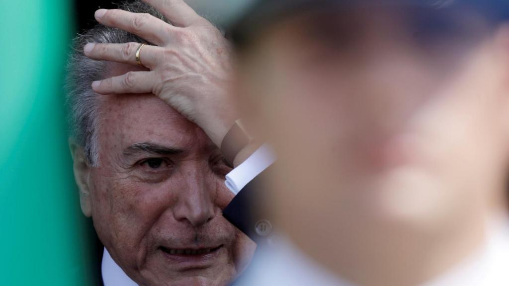 El presidente de Brasil, Michel Temer, durante un acto oficial en Brasilia.