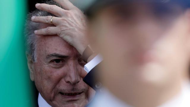 El presidente de Brasil, Michel Temer, durante un acto oficial en Brasilia.