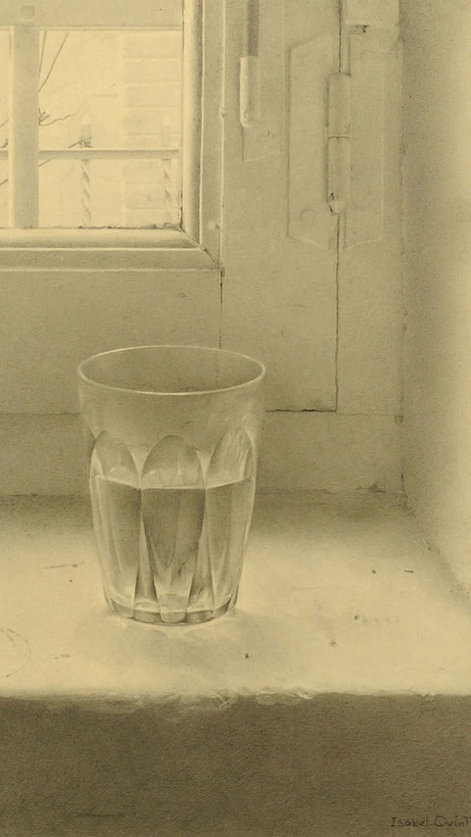 El vaso, uno de los cuadros más famosos de Quintanilla.