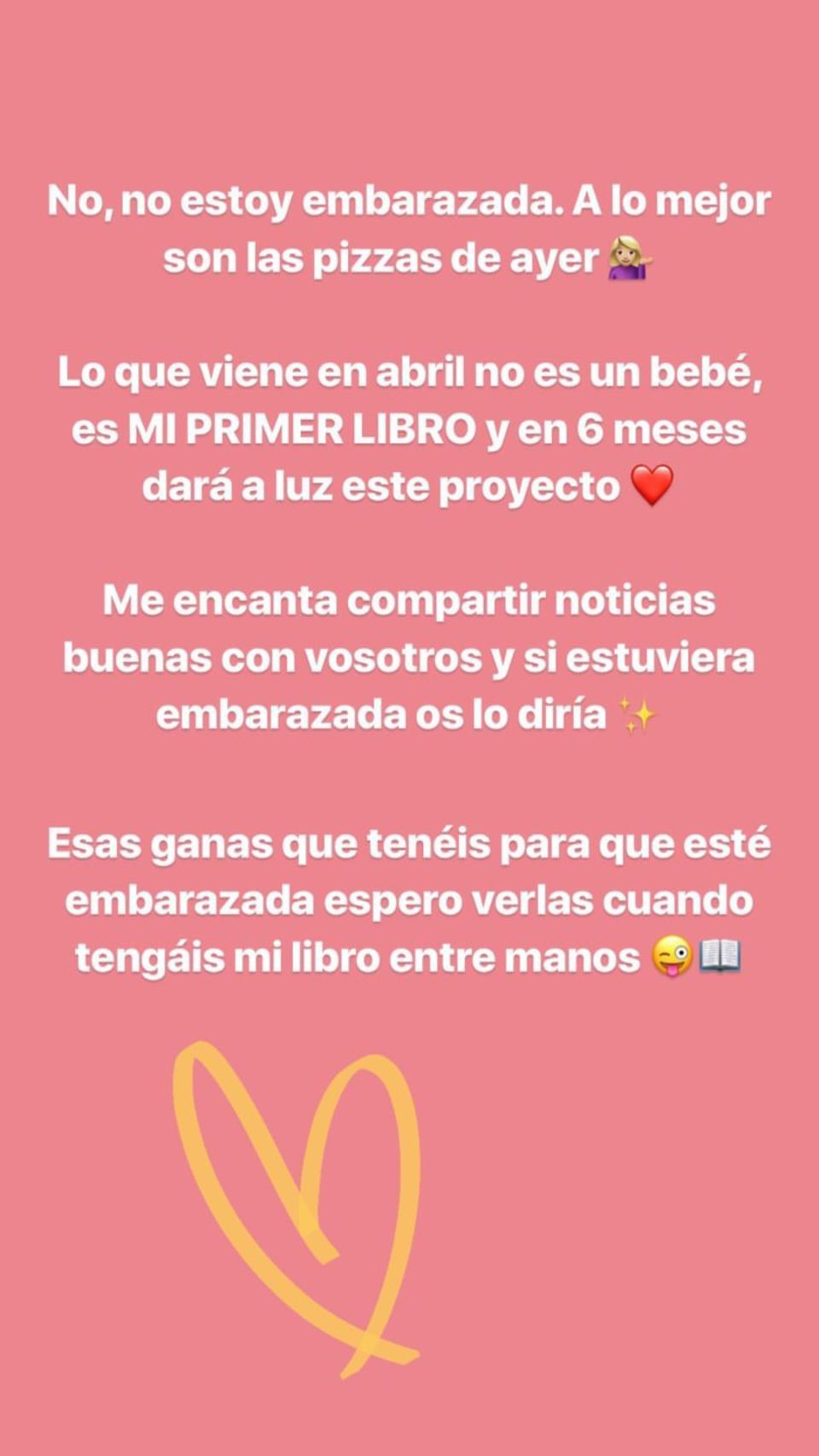 El mensaje que ha compartido Laura Escanes.