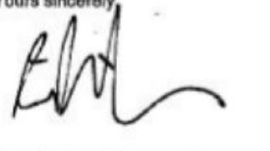 Firma de Raúl Romeva.