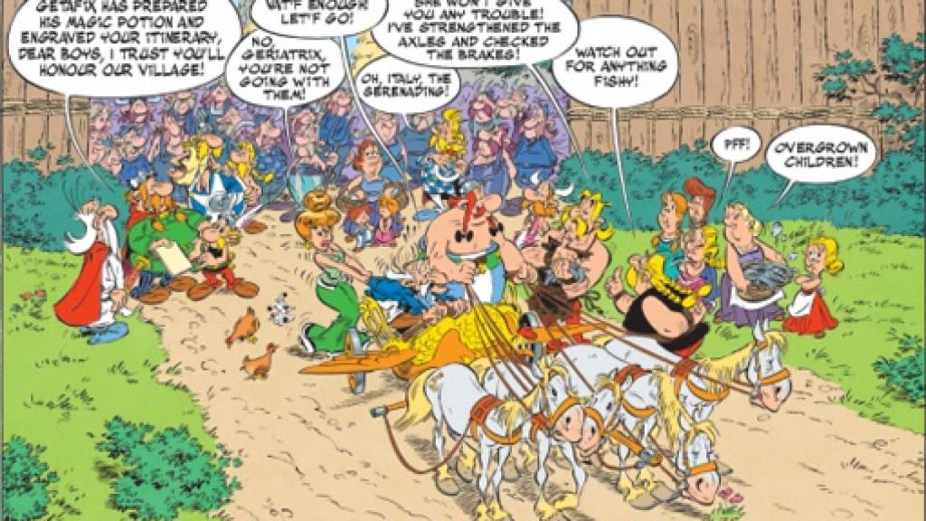 Image: Astérix y Obélix de caza en Italia