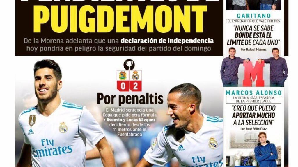 Portada MARCA (27/10/17)