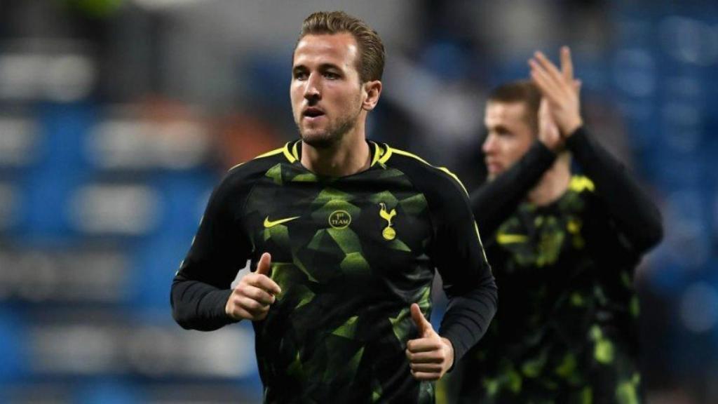 Kane, en el Bernabéu. Foto Twitter (@Spurs_ES)